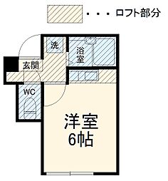 JR横浜線 橋本駅 徒歩3分の賃貸アパート 1階1Kの間取り