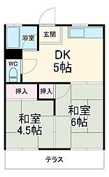 間取図画像 2DK