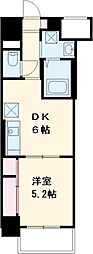 名古屋市営桜通線 太閤通駅 徒歩7分の賃貸マンション 8階1DKの間取り
