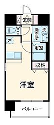 プレサンス名古屋STATIONザ・シティ 2階ワンルームの間取り