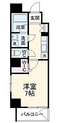 名古屋市営桜通線 瑞穂区役所駅 徒歩4分の賃貸マンション 4階1Kの間取り