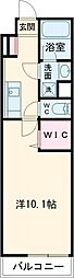東京メトロ千代田線 北綾瀬駅 徒歩10分の賃貸アパート 1階1Kの間取り