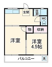 間取図画像 2DK