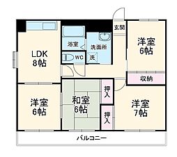 エムグラーベ 4階4LDKの間取り