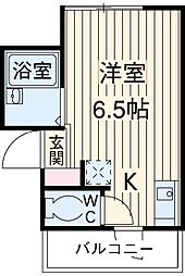 ＡＱＵＡ　ＬＵＣＥ　II 3階ワンルームの間取り