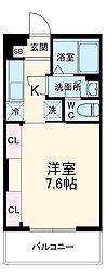リブリ・東陽 1階1Kの間取り