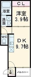 名古屋市営名城線 志賀本通駅 徒歩9分の賃貸アパート 3階1LDKの間取り