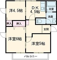間取図画像 3DK
