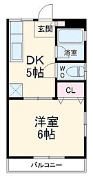 間取図画像 1K
