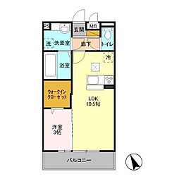 つくばエクスプレス 研究学園駅 バス15分 東山住宅入口バス停下車 徒歩2分の賃貸アパート 1階1LDKの間取り