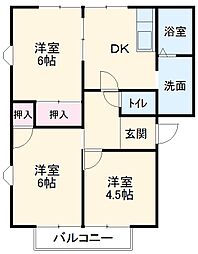 間取図画像 3DK