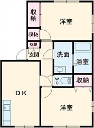 間取図画像 2DK
