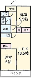 間取図画像 2LDK