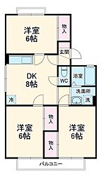 間取図画像 3DK