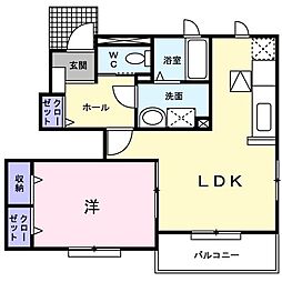 間取図画像 1LDK