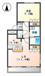 間取図画像 1LDK