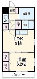 名古屋臨海高速あおなみ線 荒子川公園駅 徒歩1分の賃貸マンション 4階1LDKの間取り