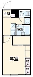 レオパレスプレシオッサ 1Kの間取図画像
