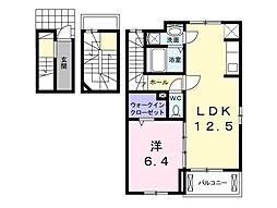 フォレストサイド 1LDKの間取図画像