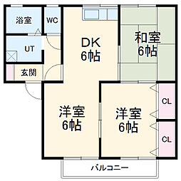間取図画像 2LDK