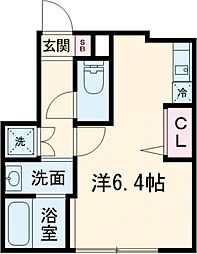 アイコート久我山 1階ワンルームの間取り