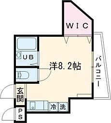 東武東上線 東武練馬駅 徒歩7分の賃貸アパート 1階ワンルームの間取り