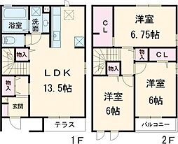 Ｆｉｋａ　I 1階3LDKの間取り
