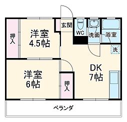 間取図画像 2DK