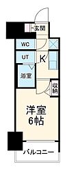 名古屋市営桜通線 太閤通駅 徒歩7分の賃貸マンション 10階1Kの間取り