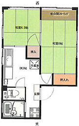 南銀ビル 4階2Kの間取り