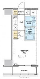 東急池上線 戸越銀座駅 徒歩4分の賃貸マンション 9階1Kの間取り