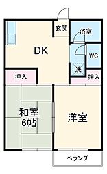 間取図画像 2DK