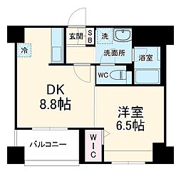 ソアラノーム北浦和 5階1DKの間取り