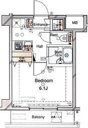 JR京浜東北・根岸線 東十条駅 徒歩7分の賃貸マンション 2階1Kの間取り
