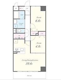 コウジーコート 7階2SLDKの間取り