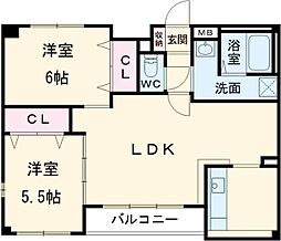間取図画像 2LDK