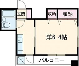 JR京浜東北・根岸線 赤羽駅 徒歩5分の賃貸マンション 3階1Kの間取り
