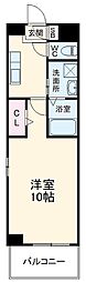 グリーンエイト 2階1Kの間取り