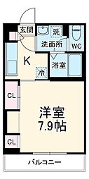 JR東北本線 土呂駅 徒歩8分の賃貸アパート 2階1Kの間取り