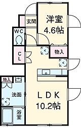 間取図画像 1LDK