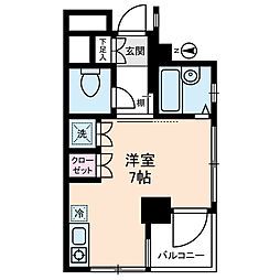 スターライト上池袋 3階ワンルームの間取り