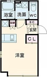 JR京浜東北・根岸線 赤羽駅 徒歩5分の賃貸マンション 5階ワンルームの間取り
