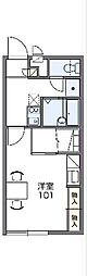 レオパレスアバンティ 1Kの間取図画像
