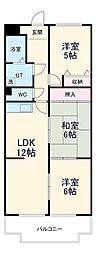 レジデンス佃 3LDKの間取図画像