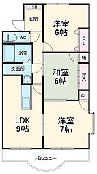 間取図画像 3LDK