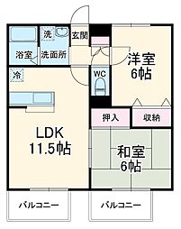間取図画像 2DK