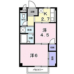 サニーコート 2Kの間取図画像