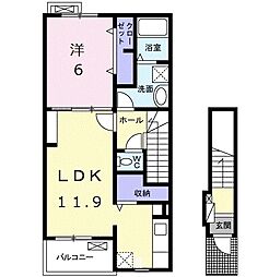 間取図画像 1LDK