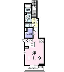 フェリーチェ前田 ワンルームの間取図画像