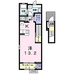 フランブリーズ ワンルームの間取図画像